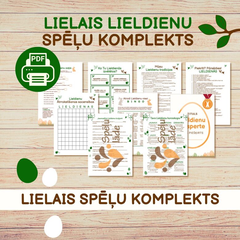 LIELAIS LIELDIENU SPĒĻU KOMPLEKTS